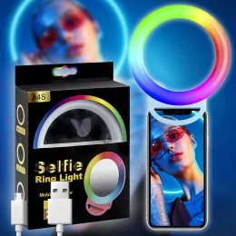 Кольцевая селфи-лампа с зеркалом для телефона, планшета Selfie Ring Light (626)