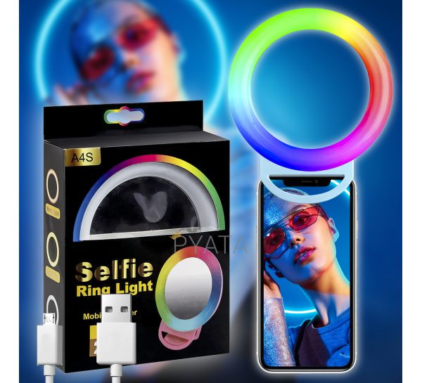 Кільцева селфі-лампа з дзеркалом для телефону, планшета Selfie Ring Light (626)