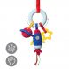 Дитяча розвиваюча іграшка-підвіска з пищалкою та прорізувачем зубів BabyOno "Космос" (1489) (SB)