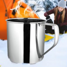 Металевий кухоль з нержавіючої сталі з ручкою 9см Steel Mug (959)