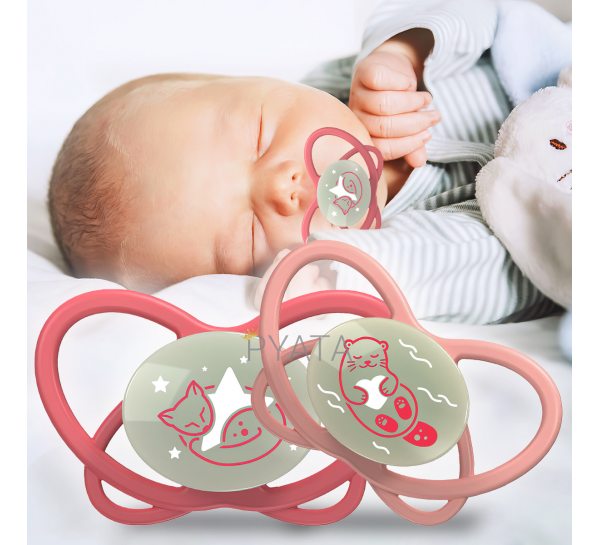 Детская силиконовая пустышка NIP "Моя Бабочка" + футляр-стерилизатор 5-18 месяцев (38652-51/313231) (TK)