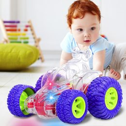 Дитяча інтерактивна іграшкова інерційна машинка-перевертень з шестернями зі світловими ефектами (36789J) (IGR24)