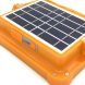 Переносний акумуляторний прожектор ліхтар-пауербанк із сонячною панеллю Solar D9 20000 mAH