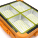 Переносний акумуляторний прожектор ліхтар-пауербанк із сонячною панеллю Solar D8 12000 mAH