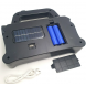 Портативний акумуляторний ліхтар-прожектор із сонячною батареєю Hurry Bolt HB-6169