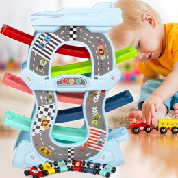 Дитячий ігровий набір паркінг-трек з машинками та трампліном 6603 (IGR24)