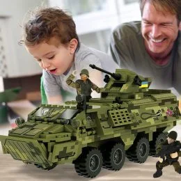 Дитячий ігровий набір конструктор БТР-4 "Буцефал" IBLOCK PL-921-423 389 деталей (IGR24)