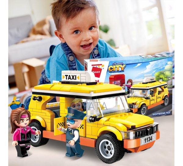 Детский развивающий конструктор "Экскурсионное такси" Qman 1134 322 детали (IGR24)