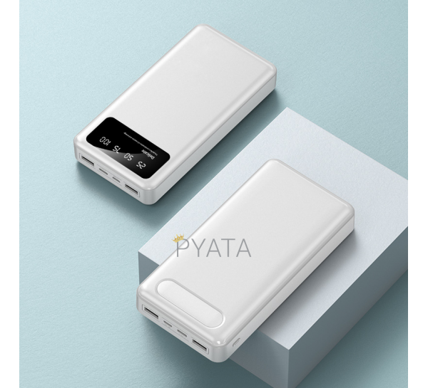 УМБ Повербанк Power Bank Z-003 40+ с индикатором зарядки 40000 mAh Белый