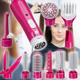 Многофункциональный фен-стайлер для волос с насадками Hair Styler 10в1 87010 Розовый