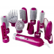 Багатофункціональний фен-стайлер для волосся з насадками Hair Styler 10в1 87010 Рожевий