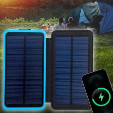 УМБ Power bank ViaKing 10000 Сонячна панель Синій (H-10)