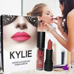 Набір помада+блиск для губ 2в1 Kylie Lipstick and Lip Gloss