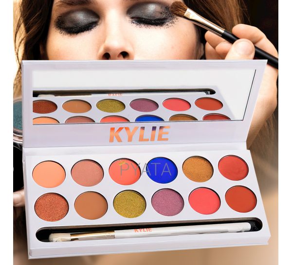 Набір тіней палітра Kylie The Royal Peach Palette 12 кольорів