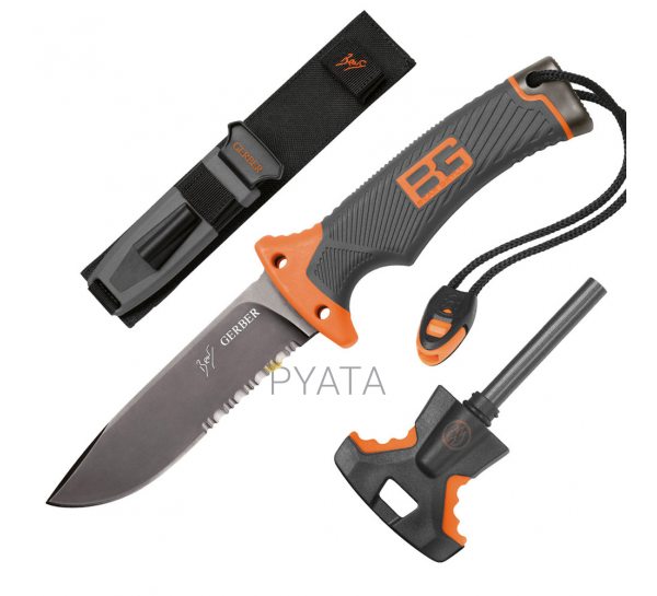 Нож из высокоуглеродистой стали с чехлом Gerber Bear Grylls Ultimate (509)