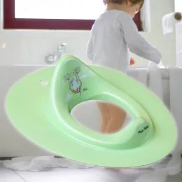 Дитяче пластикове м'яке сидіння для унітазу "Лісова казка" TegaBaby Світло-зелене (FF-090-112) (SB)