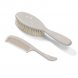 Супер мягкая щётка для волос с мягким натуральным волосом для новорожденных BabyOno Серый (568/03) 