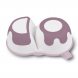 Детская двухкамерная мисочка для кормления с крышкой и ложкой Babyono Розовая (1067/02) (SB)