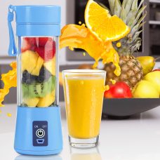 Портативна фітнес кружка-блендер Smart Juice Cup Fruits USB зарядка Блакитний (EL-03-4) (237)