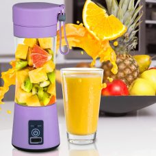 Портативная фитнес кружка-блендер Smart Juice Cup Fruits USB зарядка Фиолетовый (EL-03-4) (В)