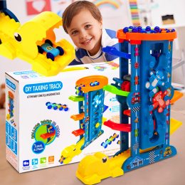 Детская развивающая игрушка трек-платформа 6846 с горками и машинками в комплекте 2в1 (IGR24)