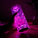 Настольная декоративная проекционная светодиодная сенсорная лампа-ночник RGB Crystal Rose Ambience 20,5 см