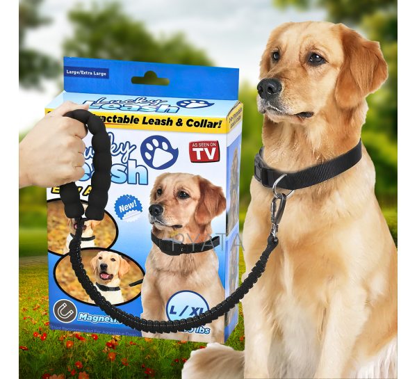 Регульований нашийник-повідець для собак Lucky Leash 1,4 м (237)