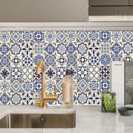 Самоклеящаяся кухонная пленка для кухонной поверхности "Восточный орнамент" 60х200 см Синий (626)
