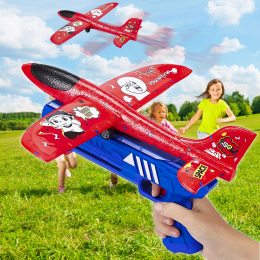 Дитячий ігровий набір літак-катапульта пінопластовий літаючий літак WUCHILD (509)