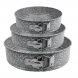 Набір круглих форм для випікання зі знімним дном 3шт. Maestro Granite MR-1125 24/26/28см (235)