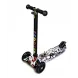 Детский трехколесный самокат PU светящиеся колеса Scale Sport Scooter Maxi Print ABC "Алфавит" (Уценка)