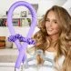 Шовкова гнучка стрічка-бігуді для укладання та накрутки завивки волосся Фіолетова