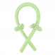 Шовкова гнучка стрічка-бігуді для укладання та накрутки завивки волосся Зелена