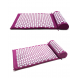 Масажний акупунктурний килимок для спини з подушкою в комплекті Фіолетовий