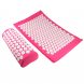 Масажний акупунктурний килимок для спини з подушкою в комплекті Розовий
