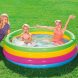 Дитячий надувний басейн з надувним дном від 3 років 147х33см Intex 57422 NP "Веселка" 335л (IGR24)