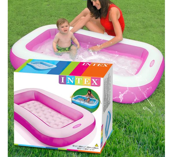 Дитячий надувний басейн від 1 року 166*100*28см Intex 58423 90л (IGR24)