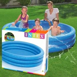 Дитячий надувний басейн від 2 років 168*38 см Intex 58446 "Кристал" 581л