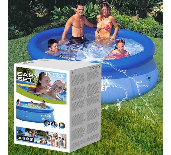 Надувной семейный бассейн фильтр-насос в комплекте 366*76см Intex 28132 5621л (IGR24)