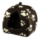 Мягкий флисовый домик для домашних животных собак и кошек Pet Hut 30x30x40 Коричневый