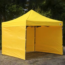 Боковая стенка на завязках для раздвижного шатра-палатки 3 стенки 2х3м Желтый
