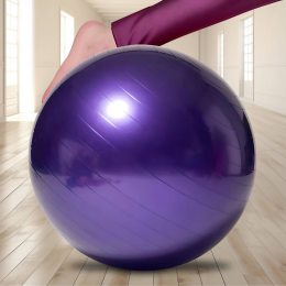 Надувной мяч для фитнеса (фитбол) Yoga Ball 65 см Фиолетовый (HA-330)