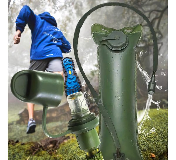 Питьевая система сумка-гидратор для питья воды с трубкой 3л Хаки