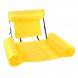 Надувне складане крісло матрац пляжний водний гамак для плавання та відпочинку на воді зі спинкою Inflatable Floating Bed Жовтий