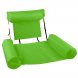 Надувне складане крісло матрац пляжний водний гамак для плавання та відпочинку на воді зі спинкою Inflatable Floating Bed Зелений