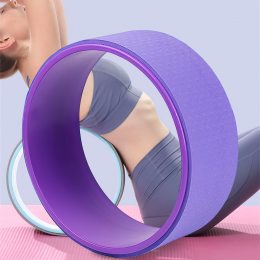 Гімнастичне кільце для йоги розтяжки спини YogaLife 33 см Фіолетове