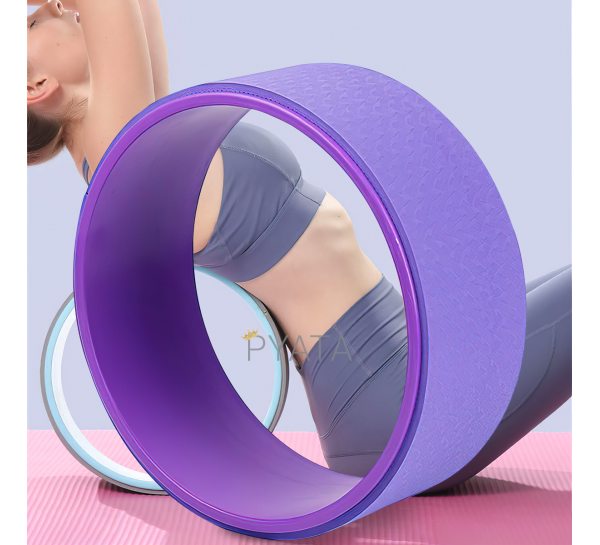 Гимнастическое кольцо для йоги растяжки спины YogaLife 33 см Фиолетовое