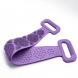 Силіконова щітка-мочалка скрабер для тіла з ручками Silicon Bath Towel Фіолетова