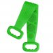 Силиконовая щетка-мочалка скрабер для тела с ручками Silicon Bath Towel Зеленая