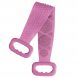 Силіконова щітка-мочалка скрабер для тіла з ручками Silicon Bath Towel Рожева